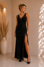 Abito paillettes e pizzo