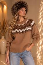 Maglione norvegese con cristalli