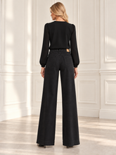 Pantalone Scoop a palazzo con catena
