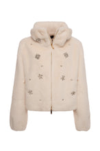 Pelliccia ecologica con strass