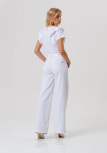 Pantalone palazzo strass