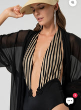 Costume intero nero oro
