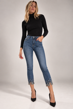 Jeans Swarovski grandi alla caviglia