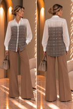 Camicia con strass