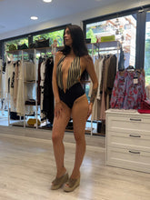 Costume intero nero oro