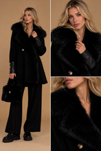 Cappotto maglia e simil pelliccia