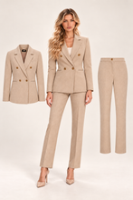 Pantalone chino regular in velluto beige