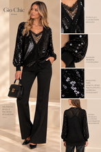Cardigan paillets