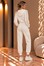 Felpa inserti pizzo