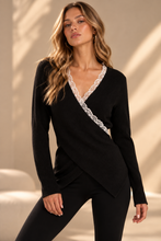 Maglia incrocio con pizzo