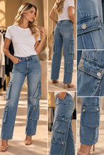 Jeans flare cargo