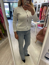 Cardigan cascata diamanti