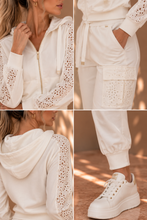 Felpa inserti pizzo