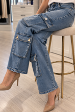 Jeans flare cargo