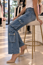 Jeans flare cargo