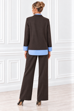 Pantalone palazzo Emotion antracite – vista posteriore