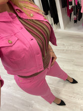 Giubbino jeans maniche corte