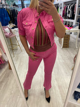 Giubbino jeans maniche corte